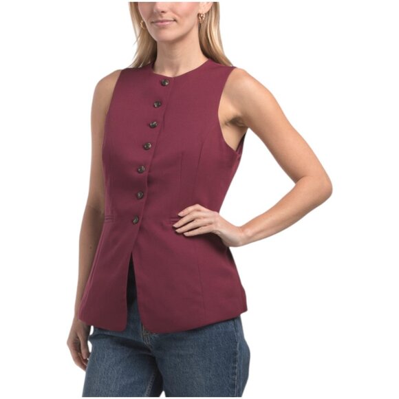 TAHARI ASL Buttoned Suit Vest - Picture 1 of 3